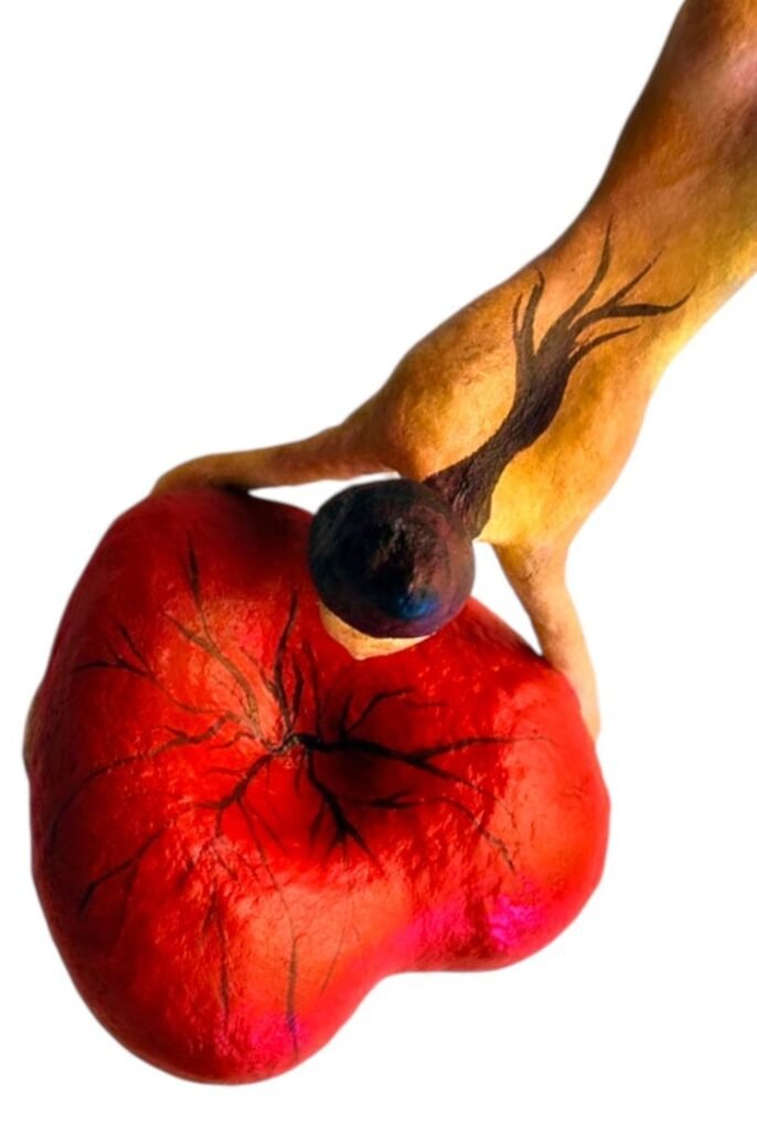 Ateliê Natasha Faria - Corpos entre Quatro Paredes - Coração Adentro (Detalhes)